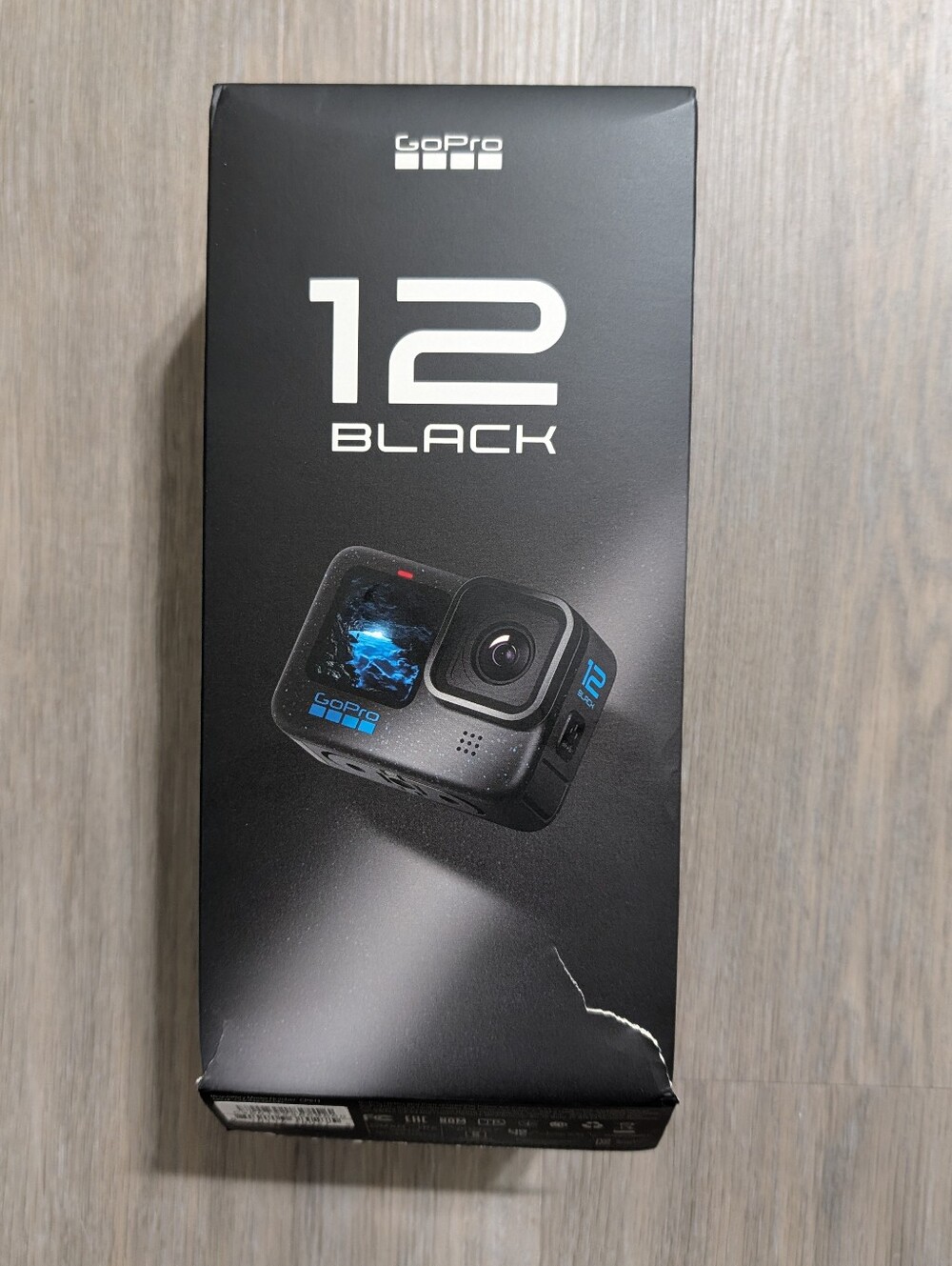 GoPro 12 Black Action Camera with Blue Accents And 4 Batteries - Preloved